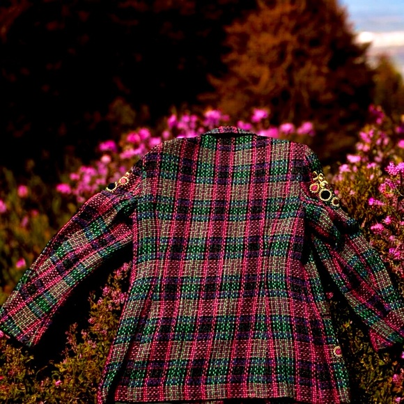 Vintage Adam Douglass Adrianna Papell BlazerJacket Embellished Sequin Rhinestone - Picture 4 of 11